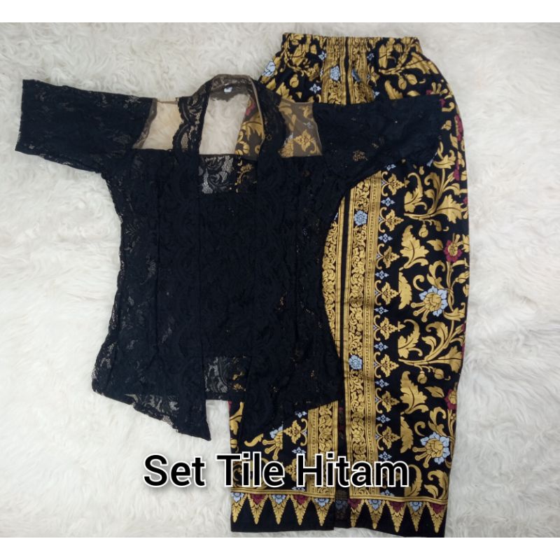 Setelan Kebaya Brukat Wanita Modern Setelan Kebaya Wanita Stelan Kebaya Tille / Kebaya Tile Modern