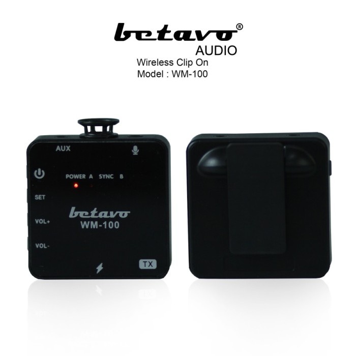 Betavo WM-100 Professional Wireless Clip on Microphone