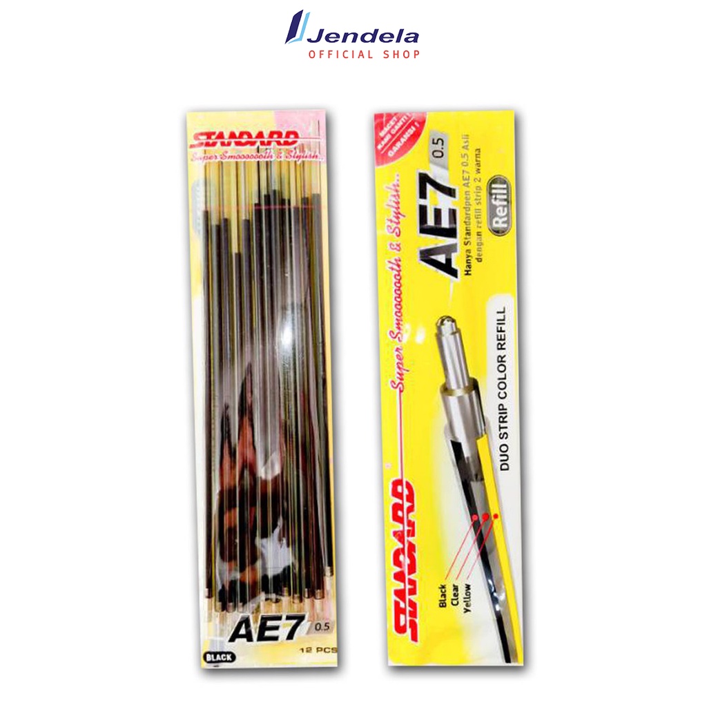 

Refil Bolpoin Standard Ae7 Hitam Isi 12 Atk