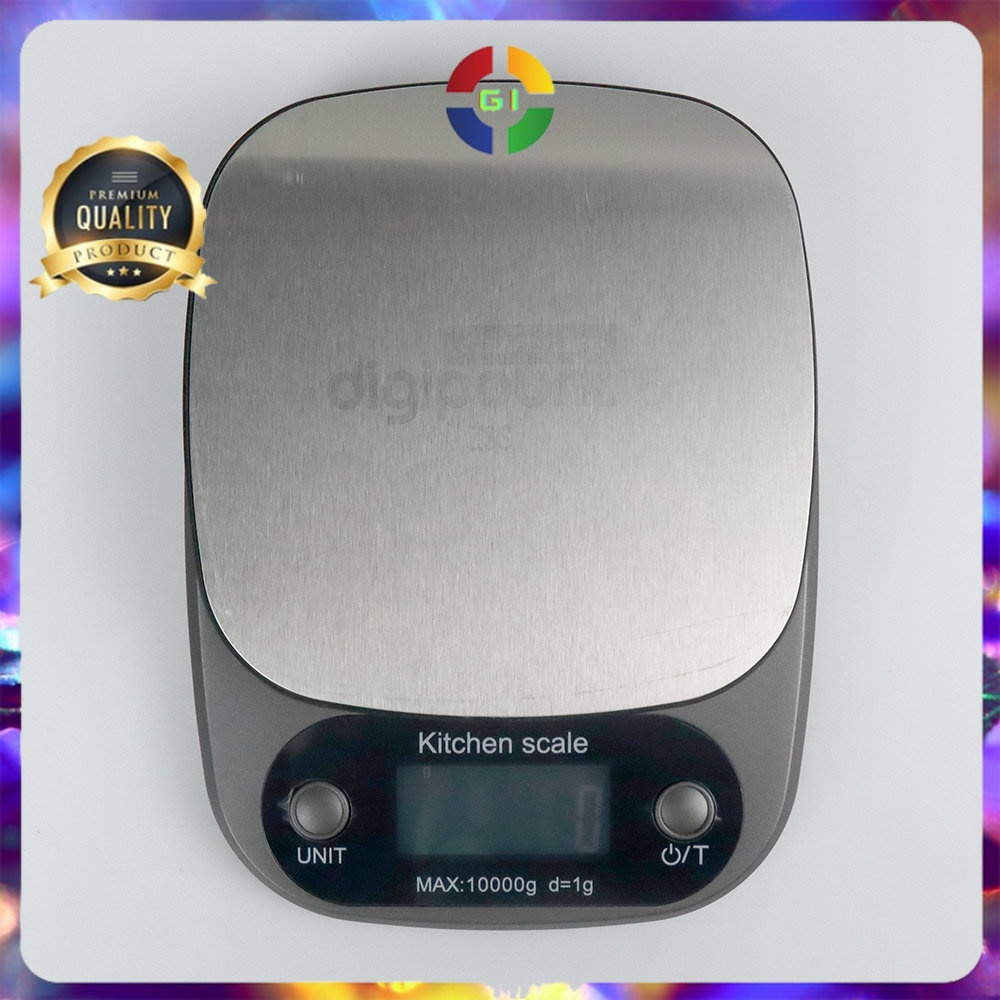 Timbangan Dapur Mini Digital 10kg Akurasi 1g Gray