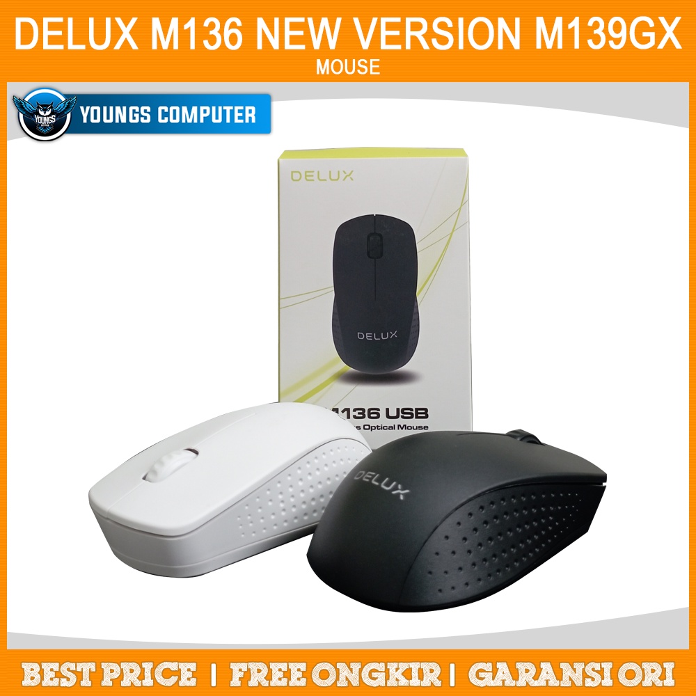 MOUSE DELUX M136 | New Version M139GX Wireless Mouse