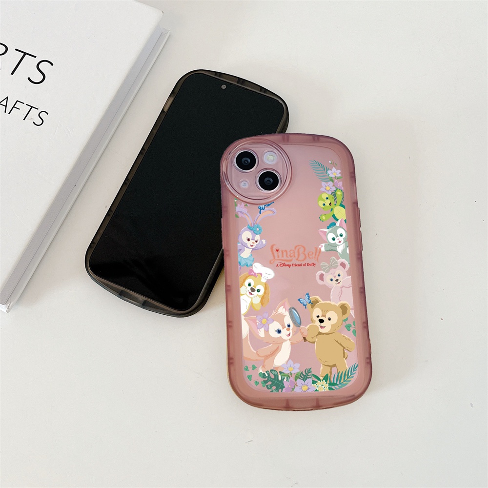 IPHONE Soft Case Kompatibel Untuk Iphone13 13 PRO 13 PRO MAX IPhoneX XR XS Max6 6S 78 Plus SE 2020 Kartun Lucu Kelinci Kecil Beruang Dan LinaBell Silikon Jatuh Fasion Phone Cover