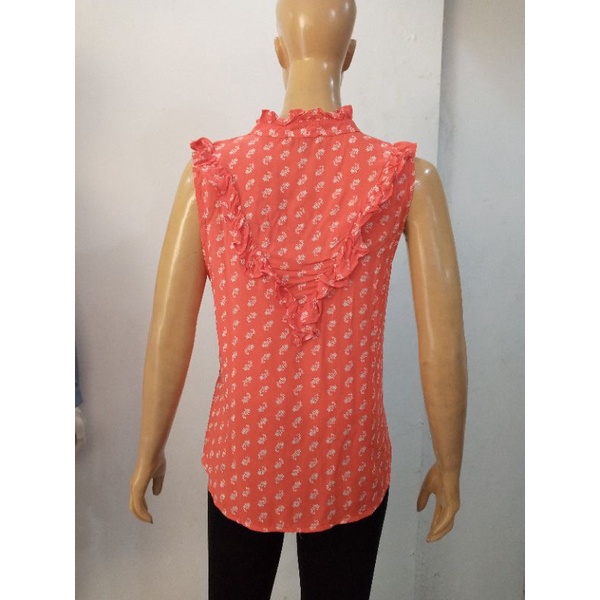 Sleeveless Blouse Casual Branded Sisa Export Termurah