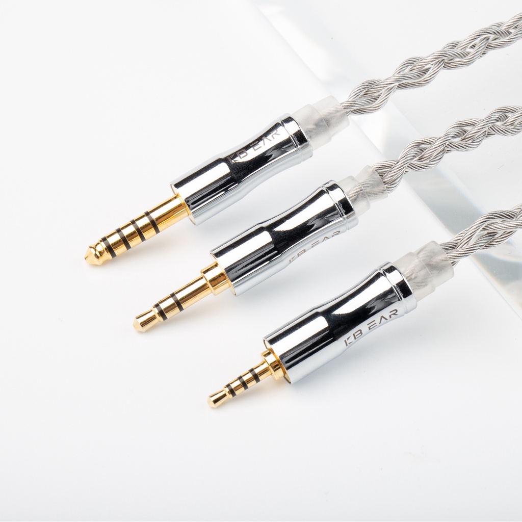 Kbear Chord 6N Graphene+4N OFC Silver plated Mixedly Braided Upgrade Kabel Dengan MMCX/2Pin Konektor Earphone Kawat Aksesori