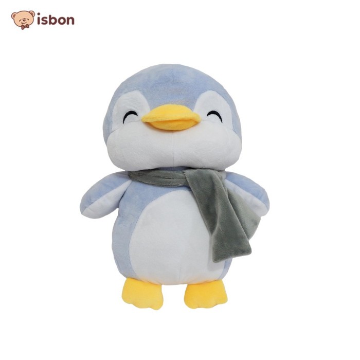 ✨ BISA COD ✨ Boneka pinguin grey syal abu-abu mainan dan kado anak istana boneka