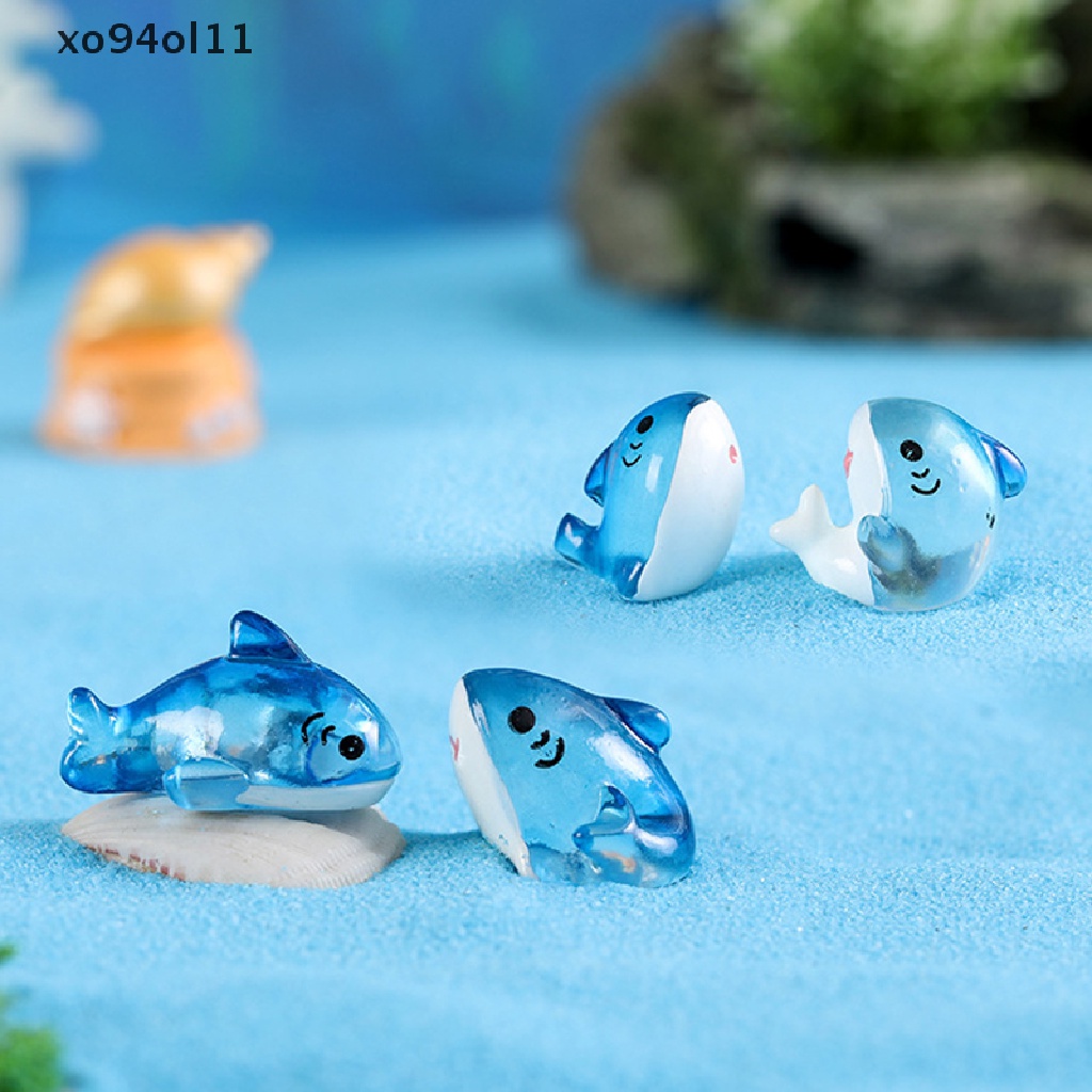 Xo Patung Miniatur Ikan Paus Mikro Landscape Ornamen Aksesoris Rumah Boneka Decora OL