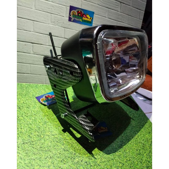 Lampu Depan Rx-King Bening Diamond Plus Breket Karbon Kualitas Terbaik