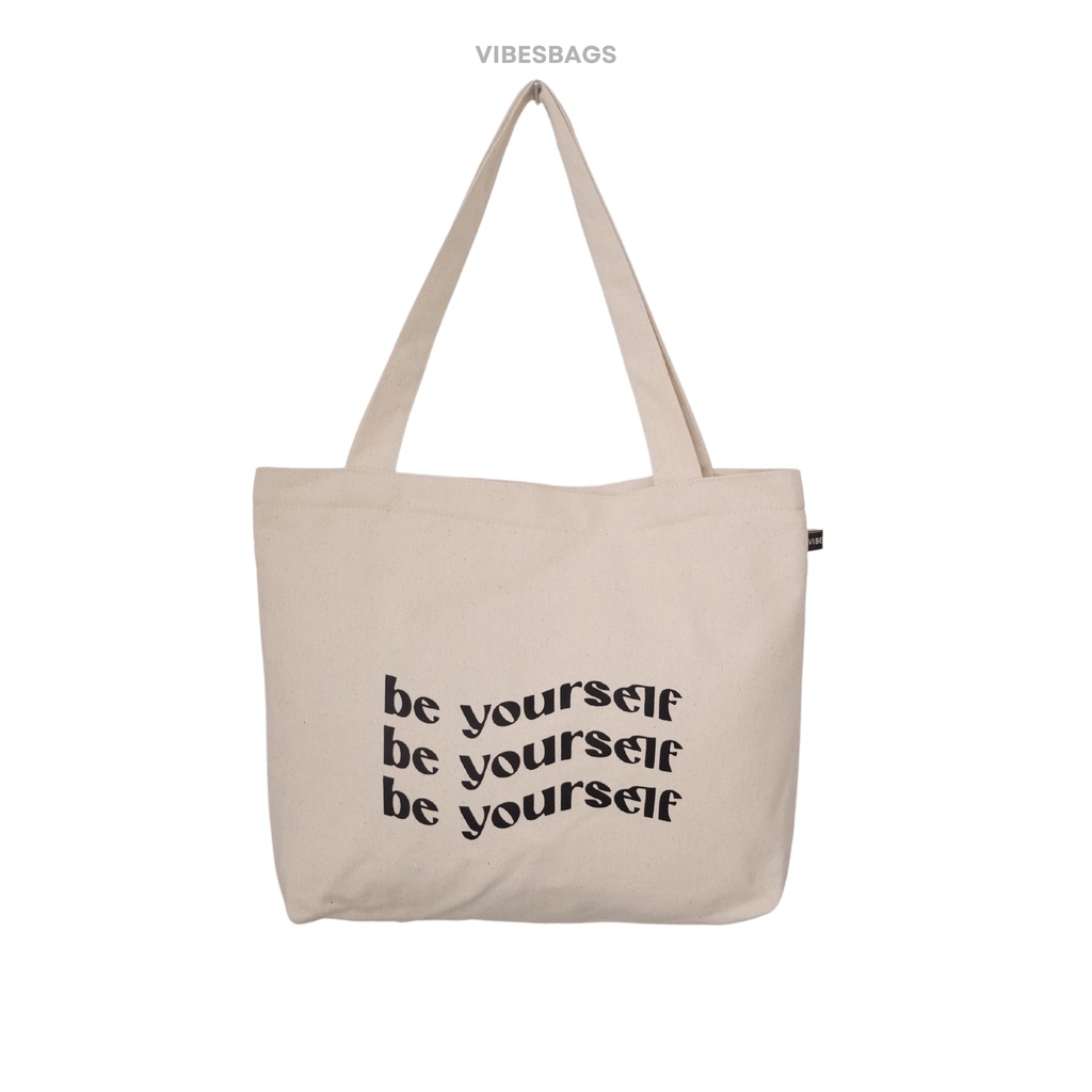 TOTE BAG KANVAS YURA (ADA SEKAT LAPTOP/TOTEBAG KULIAH/TOTEBAG SEKOLAH)