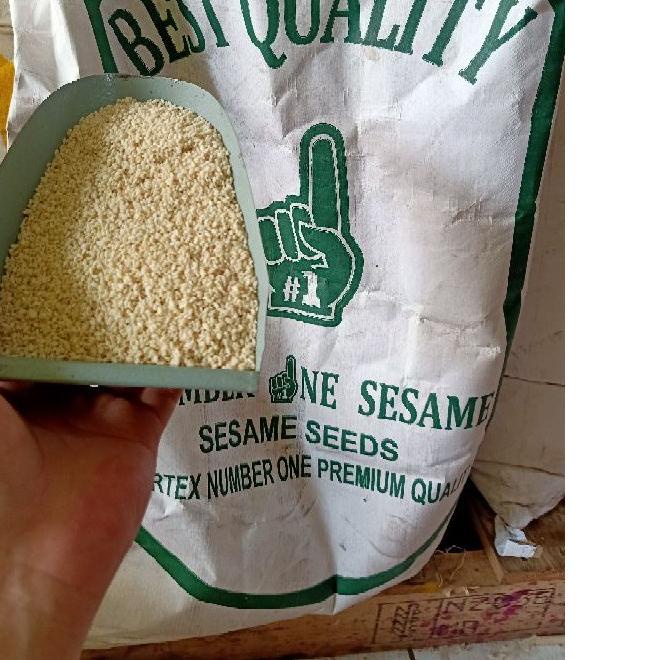 

♪ Wijen Putih Import 1kg kilo Sesame Seed Premium Quality Fresh Onde Onde DLL ☉