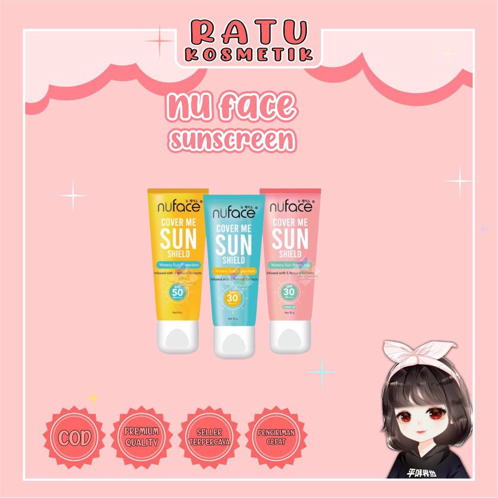 ❤ RATU ❤ Nu Face Cover Me Sun Shield | Sunscreen Wajah Nuface Nu Glow