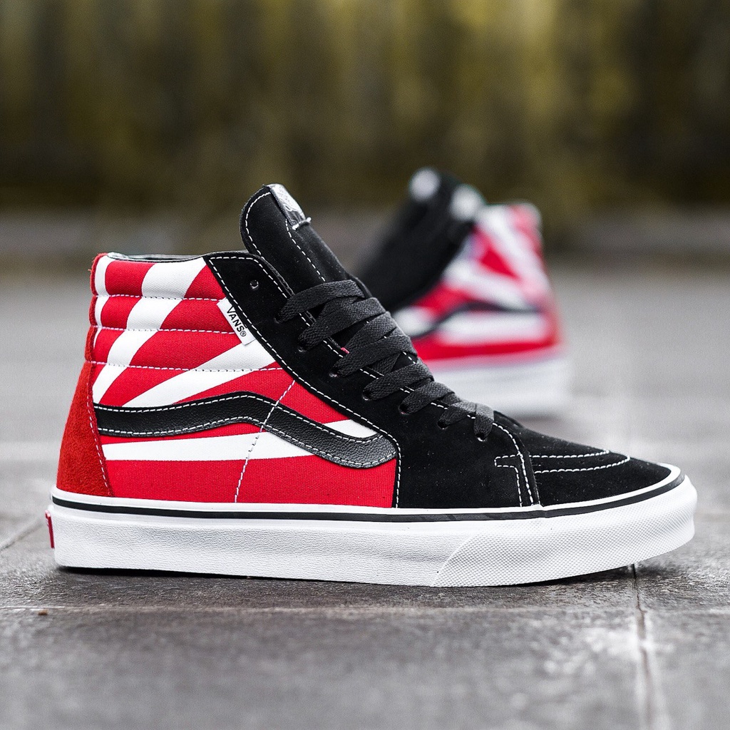 VANS SK8-HI X CUSTOME HOSOI &quot;RISING SUN&quot; CLASSIC ORIGINAL 100%