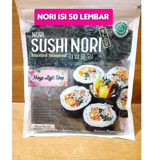 

✸ nori sushi 50 lembar Promo Sale Termurah Nori Manjun ekonomi sakao nori 50 lembar limited rumput laut sushi dried seaweed ✬