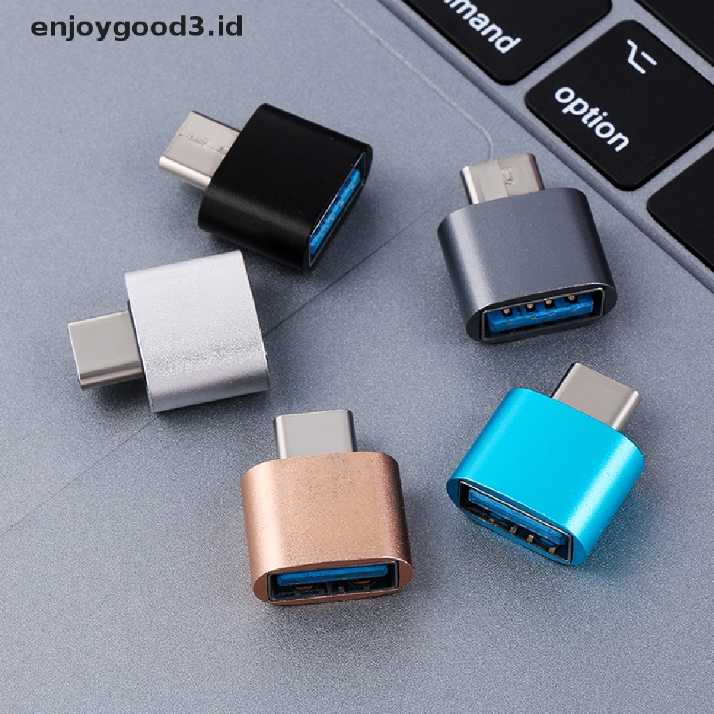 [Rready Stock] Adaptor Tipe-c Handphone U disk card reader usb2.0 Ke Tipe-c3.1 transfer data (ID)