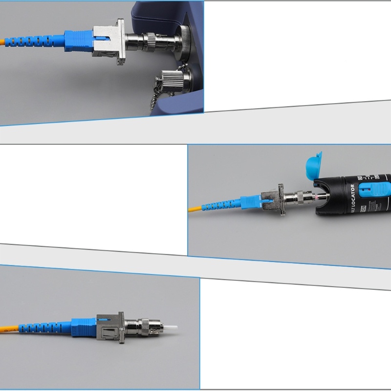 Konektor Adapter zzz ST Male to SC Female Adapter Fiber Optik Converter Adapter Fiber Optik Presisi Tinggi Konver