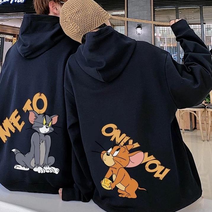 ☻ Jaket Sweater Hoodie COUPLE premium - SWEATER COUPLE motif|TOM&JERRY only you ☟
