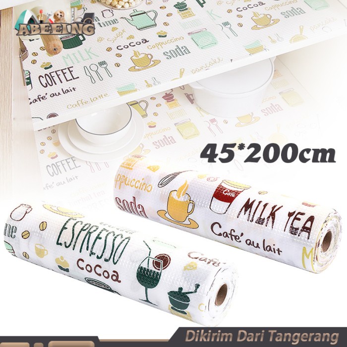 Terlaris 45X200Cm Alas Laci Lemari Anti Slip Alas Lemari Baju Closet Mat