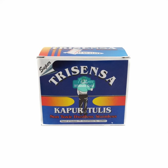 

Kapur Warna Trisensa Kapur Tulis Non Toxic Dustless Stainless