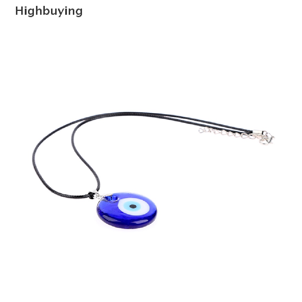 Hbid Kaca Biru 3 cm Evil Eye Liontin Kalung Gelang Beruntung Kalung Choker Perhiasan Glory