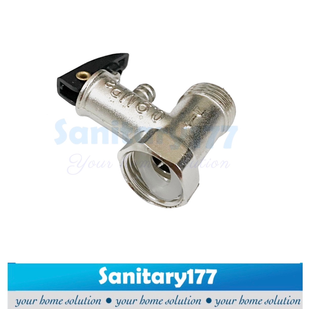 Safety valve Kuningan- klep pengaman air water heater safeti valve pemanas air brass nepel fititing spare part heater panas dingin /X33