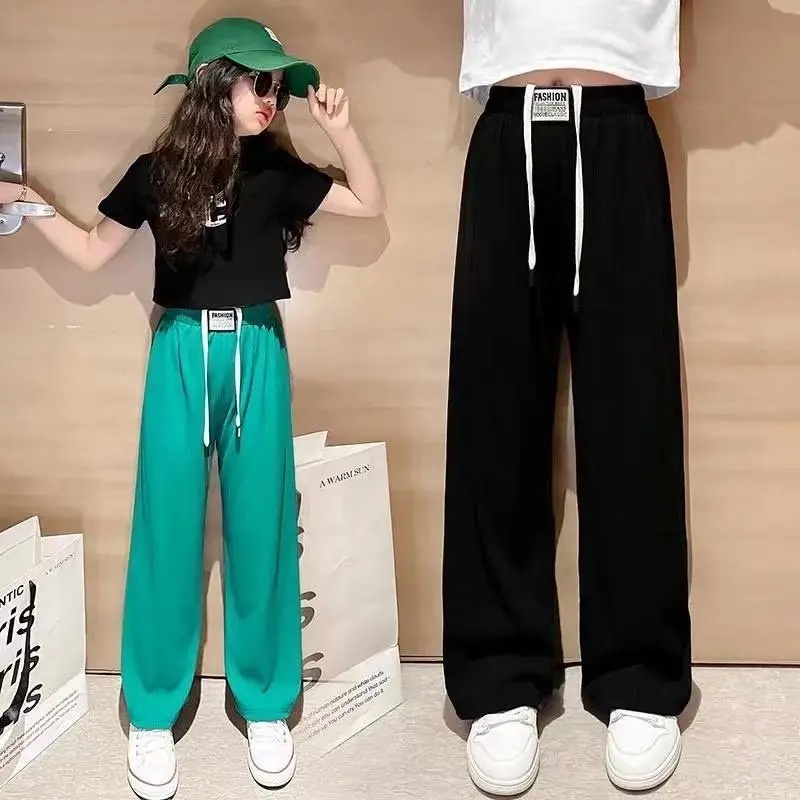 PNT1-Celana Anak Tanggung Perempuan Panjang Sporty Trendy Look Straight Joker Pants
