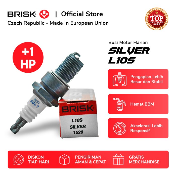 Busi Busi Motor Brisk Silver L10S