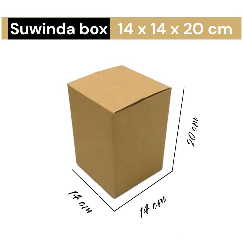 

Kardus karton uk. 14x14x20 cm Kotak Box ST untuk packing Souvenir -dll