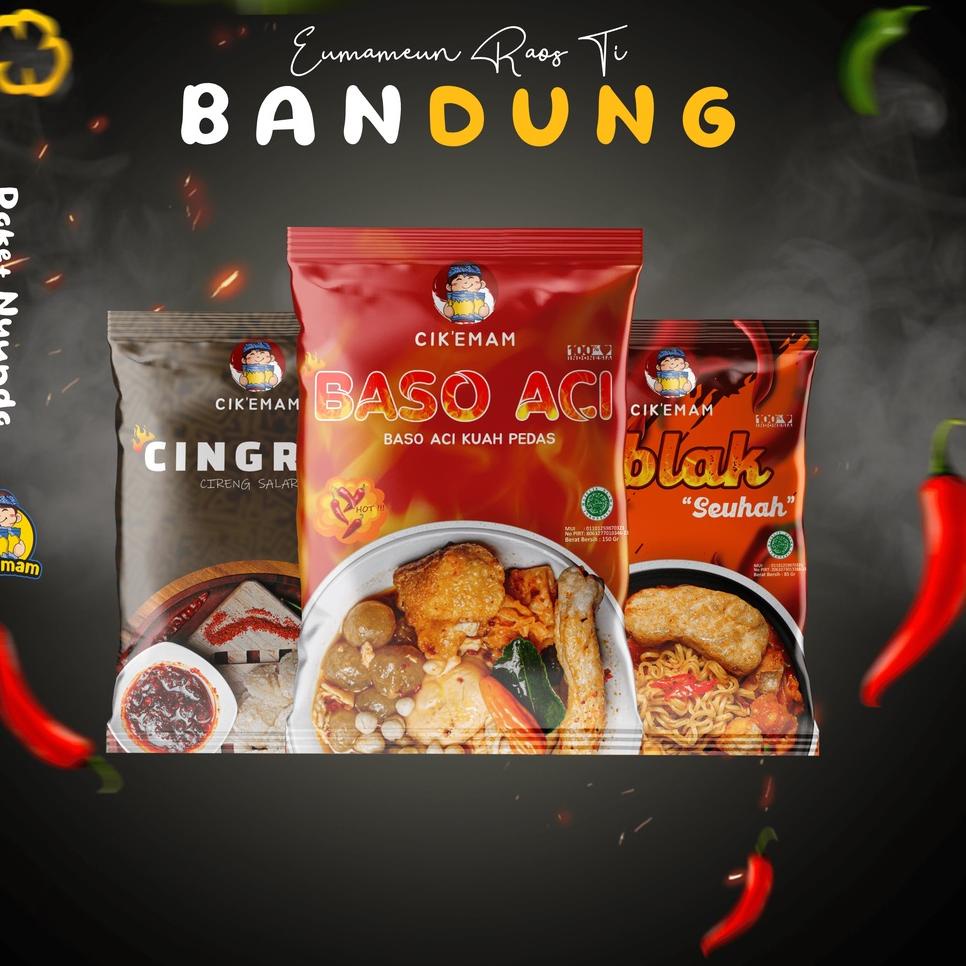 

Ready Stok Cik'Emam – Paket Nyunda (Baso Aci, Seblak, Cingrea/ Cireng Salarea) - Jajanan Khas Bandung
