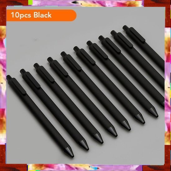 

Termurah Cuci Gudang PURE Soft Touch Gel Pen Pena Pulpen Bolpoin 0.5mm 10 PCS - K1015 (Black Ink) - BlackTermurah Cuci Gudang