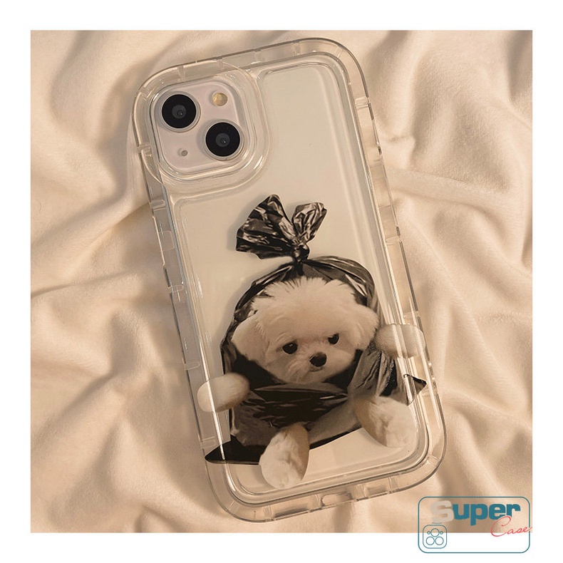 Shockproof Airbag Back Cover Kompatibel Untuk iPhone 7plus 8plus 14 11 13 12 Pro MAX 7 8 6 6S Plus XR X XS MAX Pasangan TPU Lembut Lucu Kartun Kucing Anjing Silicon Casing Ponsel Bening
