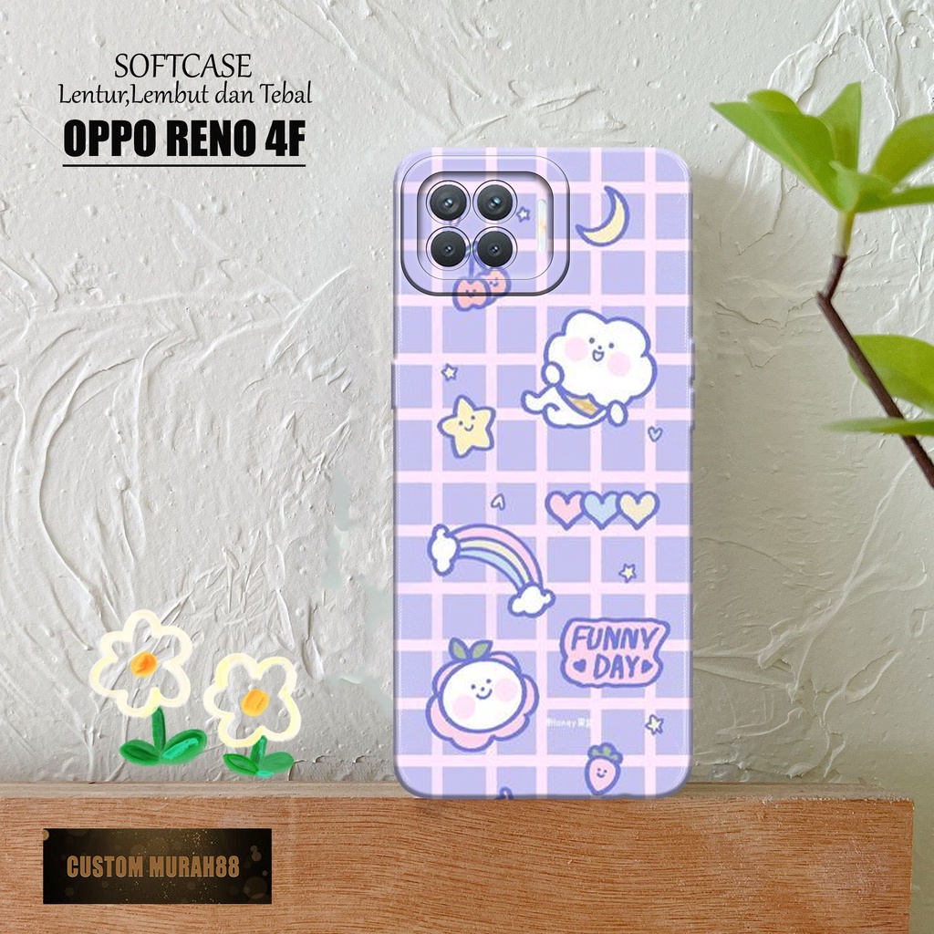 Case Hp Oppo Reno 4F Terbaracu - Fashion Case KARTUN - Casing Oppo Reno 4F Terbaru - Softcase Hp Opp