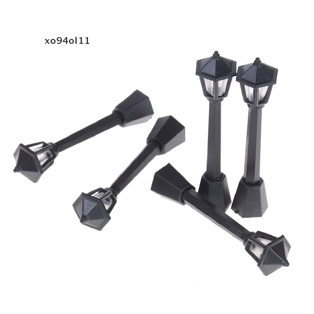 Xo 5PCS Lampu Jalan Lampu Antik Imitasi Peri Taman Rumah Miniatur Lanskap OL