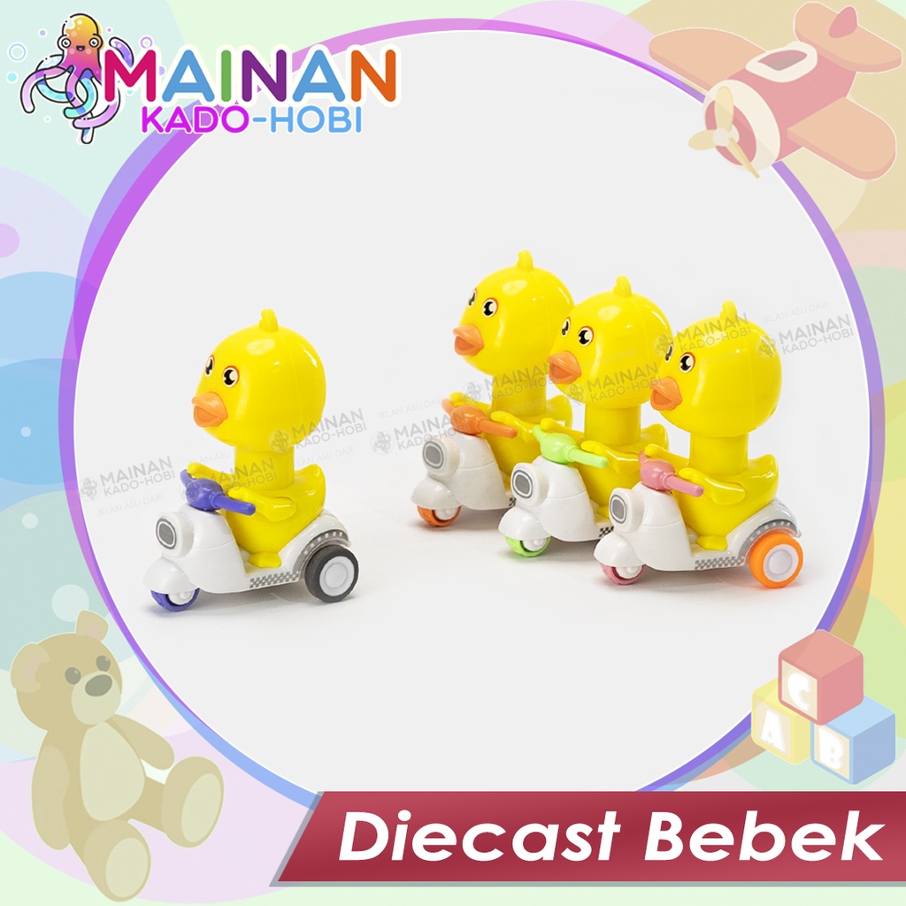 KADO LEBARAN MAINAN ANAK PRESS CAR SEPEDA MOTOR VESPA KARAKTER BEBEK SUPERHERO ANIMAL LOL MICKEY