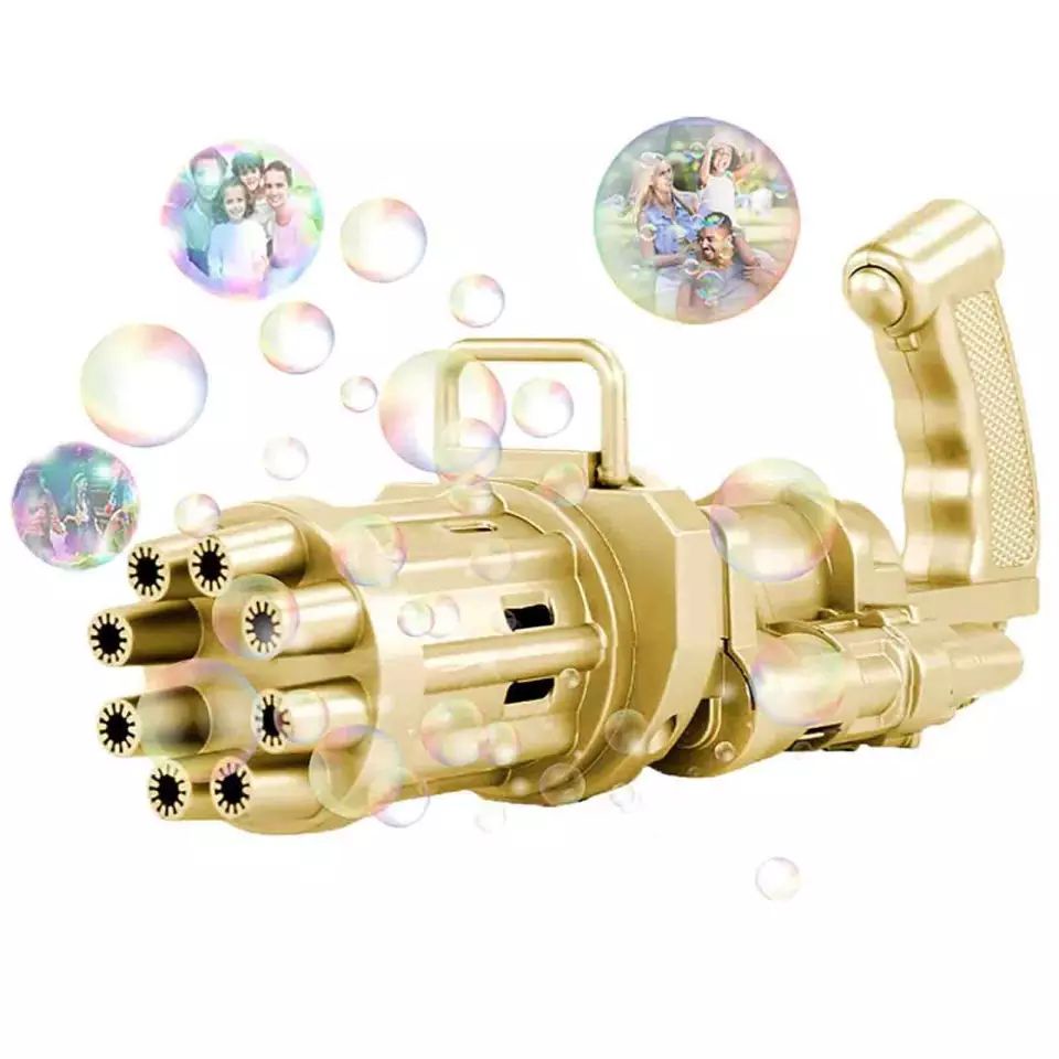 Mainan Mesin Tembakan Bubble Blower Gun Terbaru Berbusa Tiktok Pistol Pembuat Gelembung Balon Viral