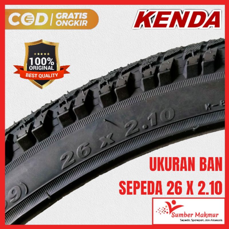 Ban Luar Sepeda Kenda Ukuran 26 X 2.10 MTB Gunung Dewasa Kualitas Terbaik