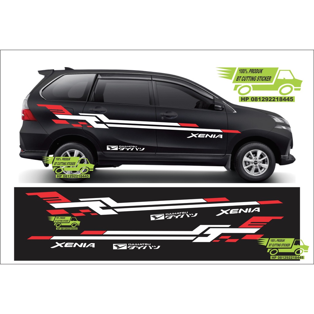 (PREMIUM) mobil daihatsu xenia stiker xenia  xenia  cutting mobil xenia  mobil xenia