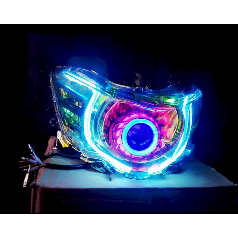 Reflektor lampu depan Yamaha Mio soul GT 115 l xoen GT 125 custom projie highlow plus alis running