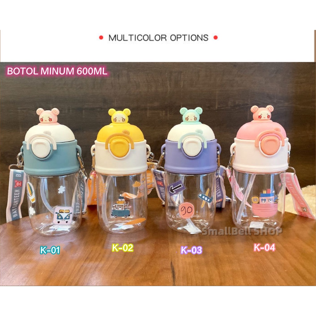 [SmallBell SHOP]BOTOL JERAMI ANAK / Botol Minum Bayi Sedotan Lucu Anak / Botol Kartun /Botol Minum Anak/Karakter Rabbit Bear Tutup Clip / Import / Botol Minum Bayi Gelas Anak Balita Training Cup Baby Viral
