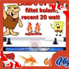 Lampu uv celup air kolam ikan uv long 20 watt recent