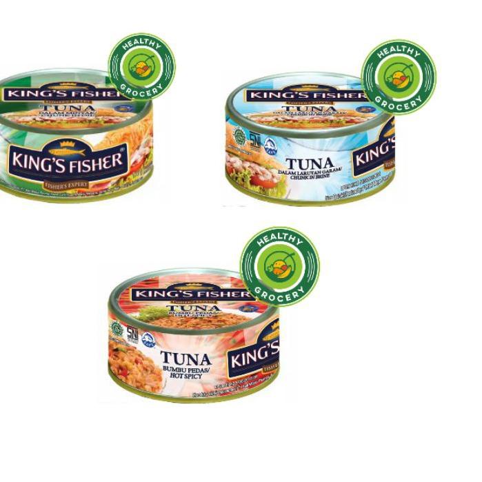 

Bisa COD King's Fisher Tuna 170gr In Brine / In Oil / Hot Spicy / Sambal Matah King Fisher King Fiser Kings Fisher Tuna Kaleng gas !!