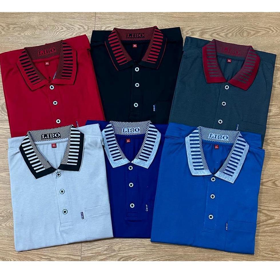 SALE TERBATAS Liso wear - Kaos kerah polo polos saku | kerah pria saku polos | polo shirt saku