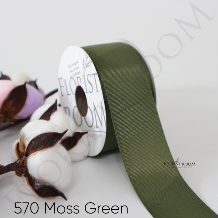 

AIM24- Pita Grossgrain ±4cm x 20 Yard - Pita - Ribbon - Pita Kado - 570 Moss Green