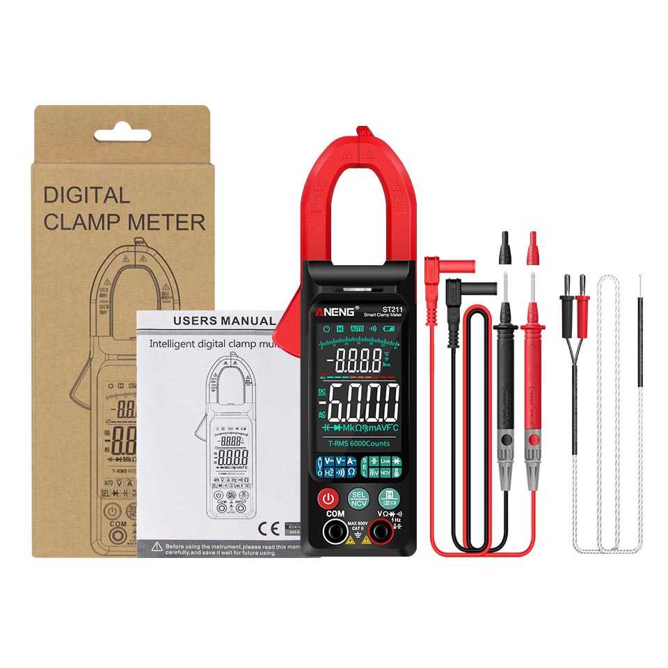 (BISA COD) FTIHSHP ANENG Digital Multimeter Voltage Tester Clamp - ST211