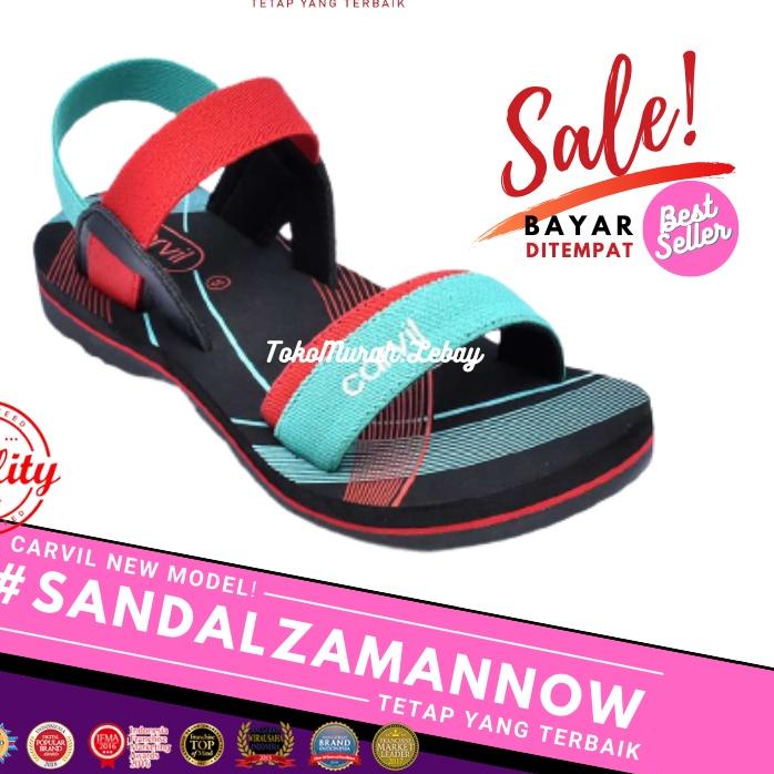❂ SANDAL ANAK PEREMPUAN CARVIL MOMO 02-TW | SANDAL GUNUNG SANDAL TALI SANDAL SPONS | ORIGINAL MURAH 