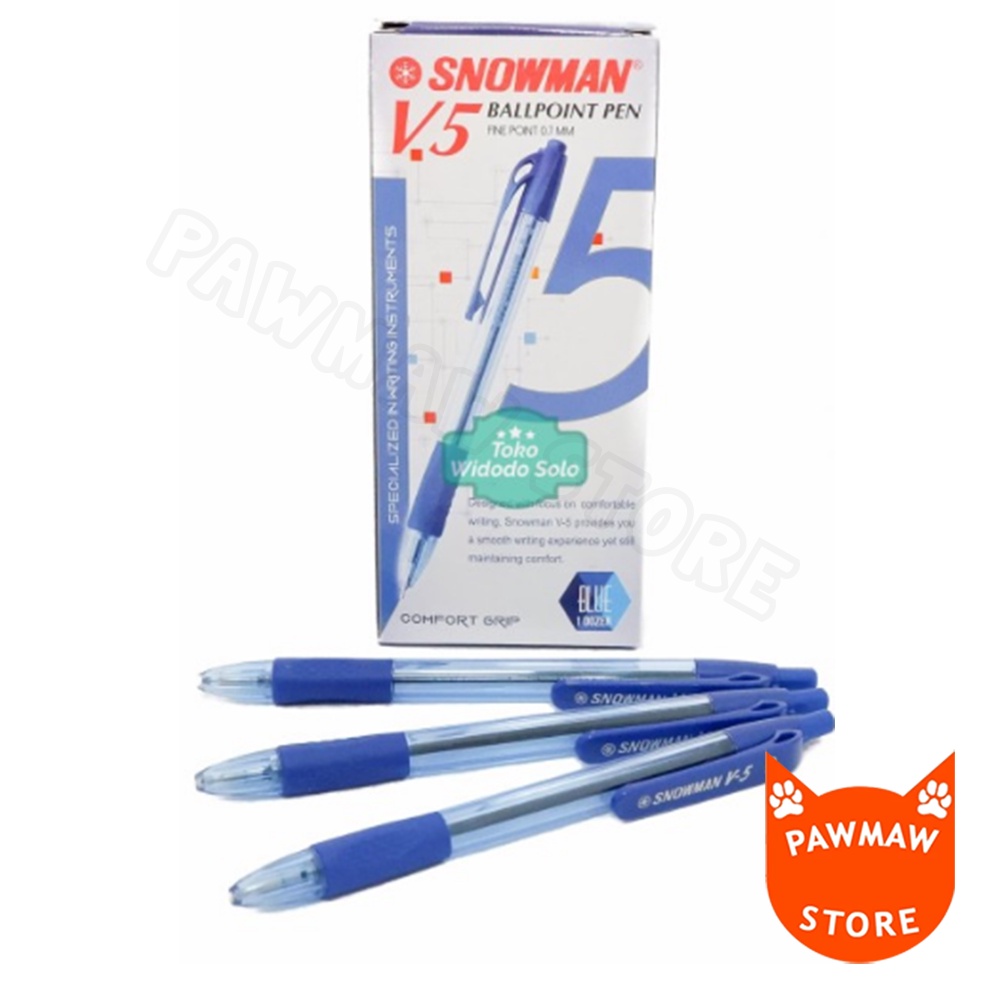 

PULPEN SNOWMAN V5 BIRU ( PACK )