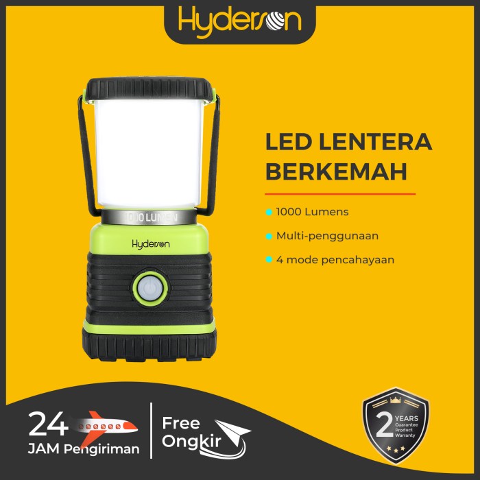 Terlaris Hyderson Lampu Kemah Led Ipx4 Camping Lampu Tenda 1000Lm 4Mode 4400Mah