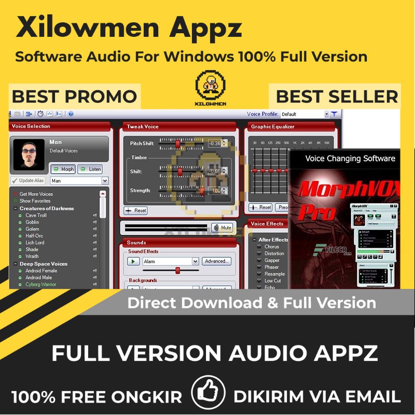 [Full Version] Screaming Bee MorphVOX Pro Lifetime Audio Software WIN OS