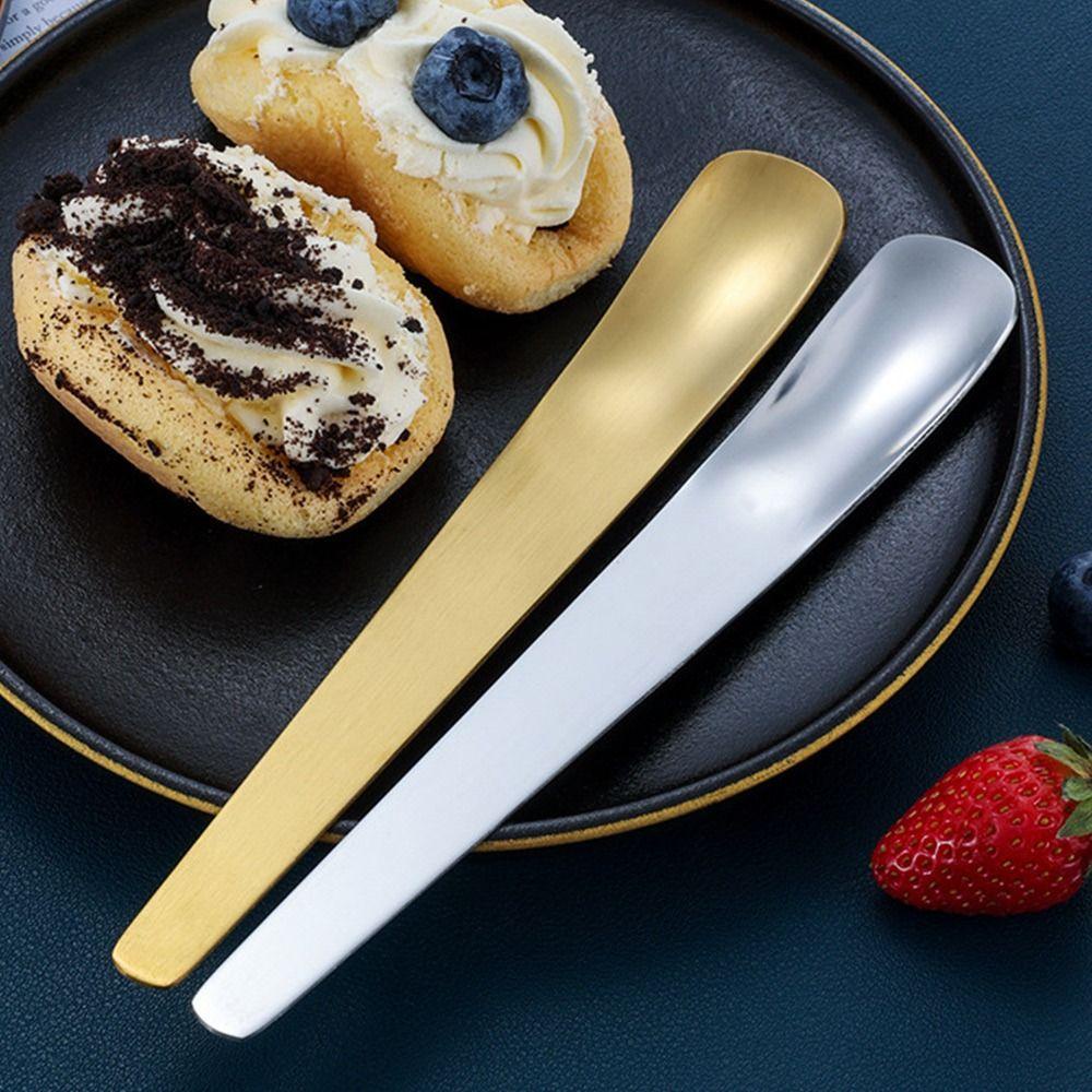 Solighter 2PCS Dessert Spoon Dapur Sendok Espresso Kopi Stainless Steel