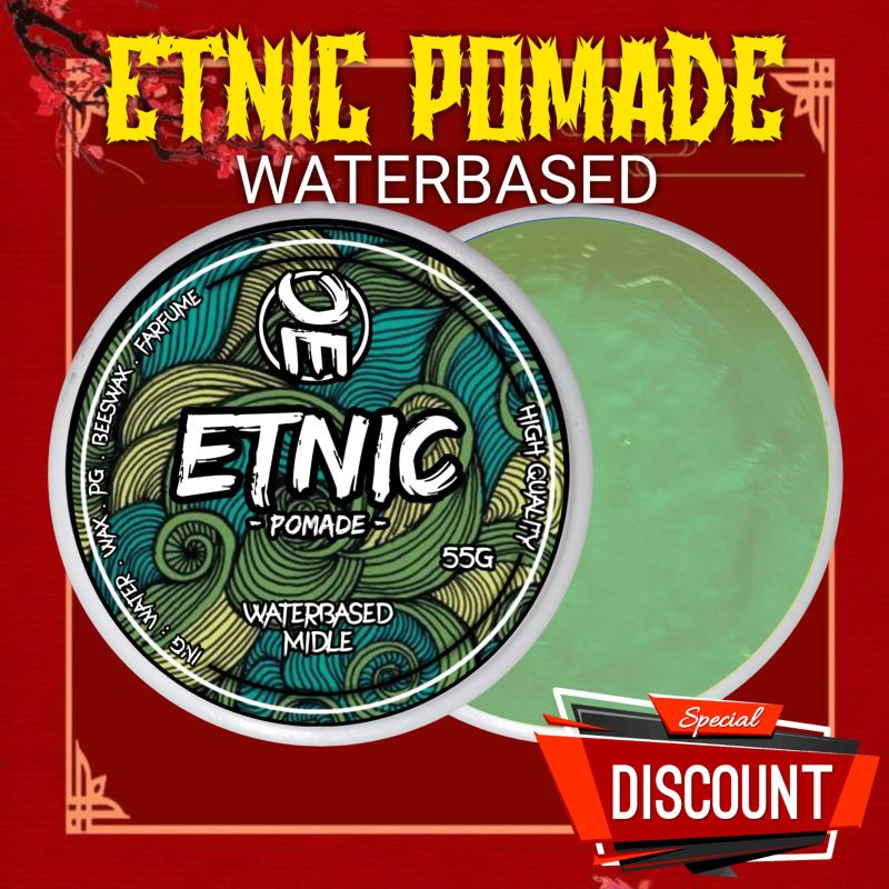 PAKET MIX ETNIC POMADE WATERBASED 55GRAM 19PCS FREE 1PCS