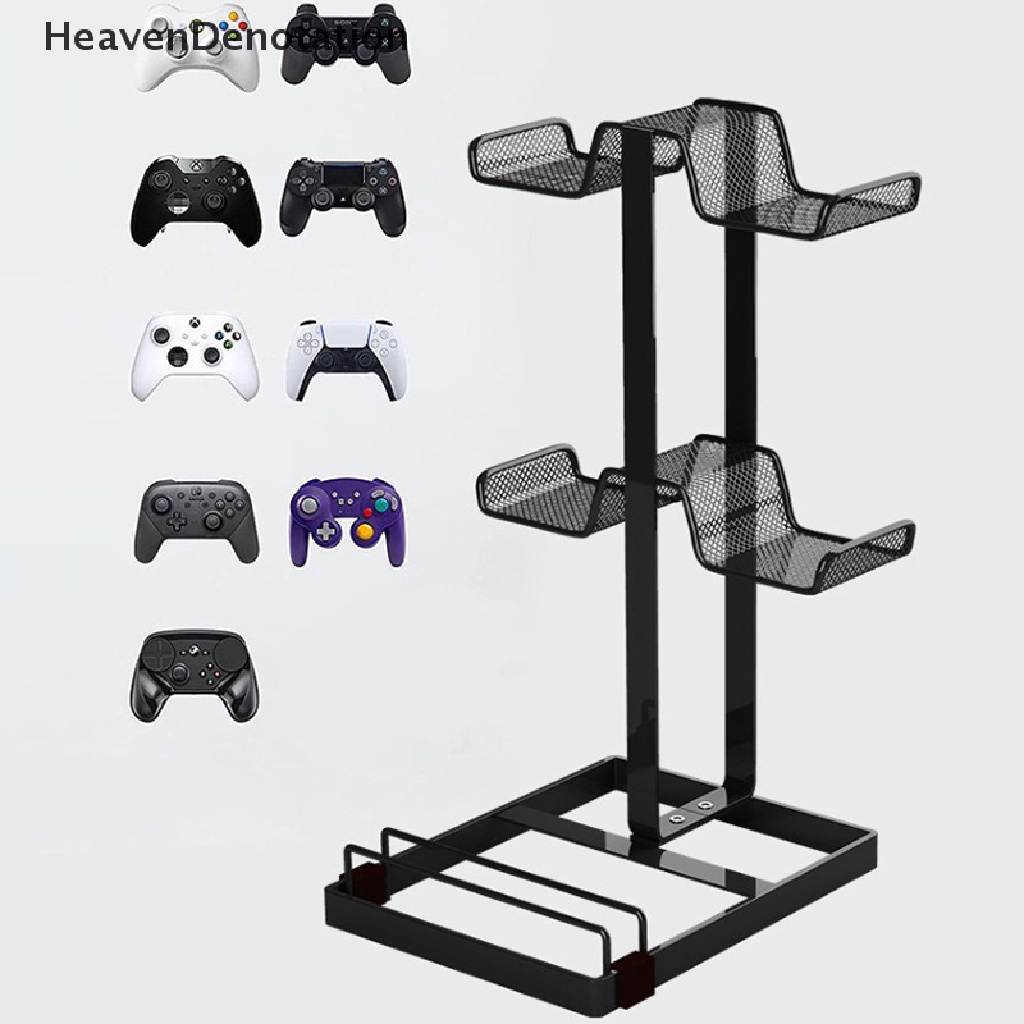 [HeavenDenotation] Metal Gaming Headset Stand Phone Mount Display Holder Hanger Untuk Controller Konsol Game Handle Gantungan Aksesoris HDV