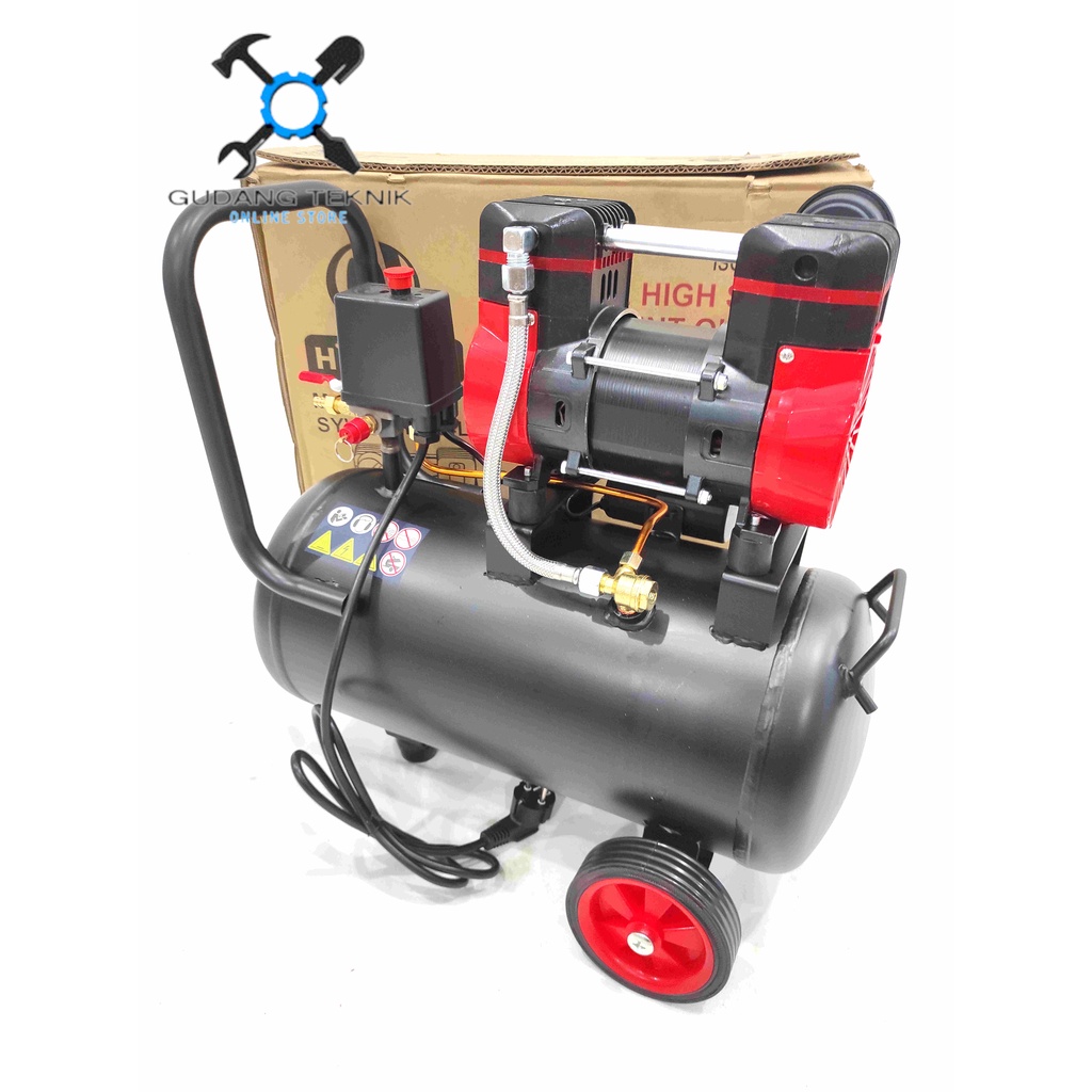 Kompresor Angin OILESS SYW1.3HP-24L HIFLOW / Air Compressor Udara Tanpa Oli SYW 1,3 HP 24 Liter HIFLOW